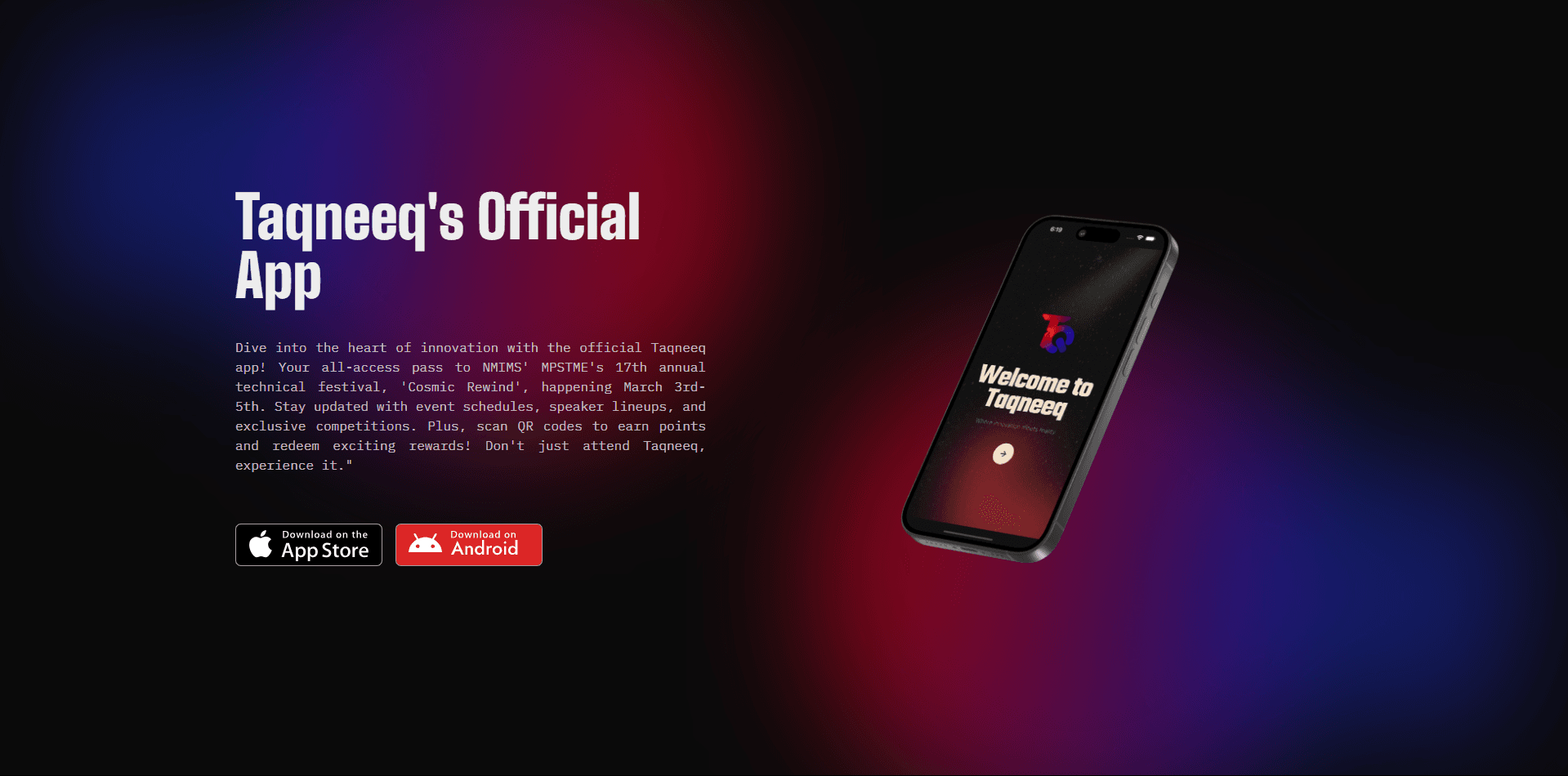 Taqneeq Fest App